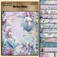 12PCS Mermaid Scrapbook Paper