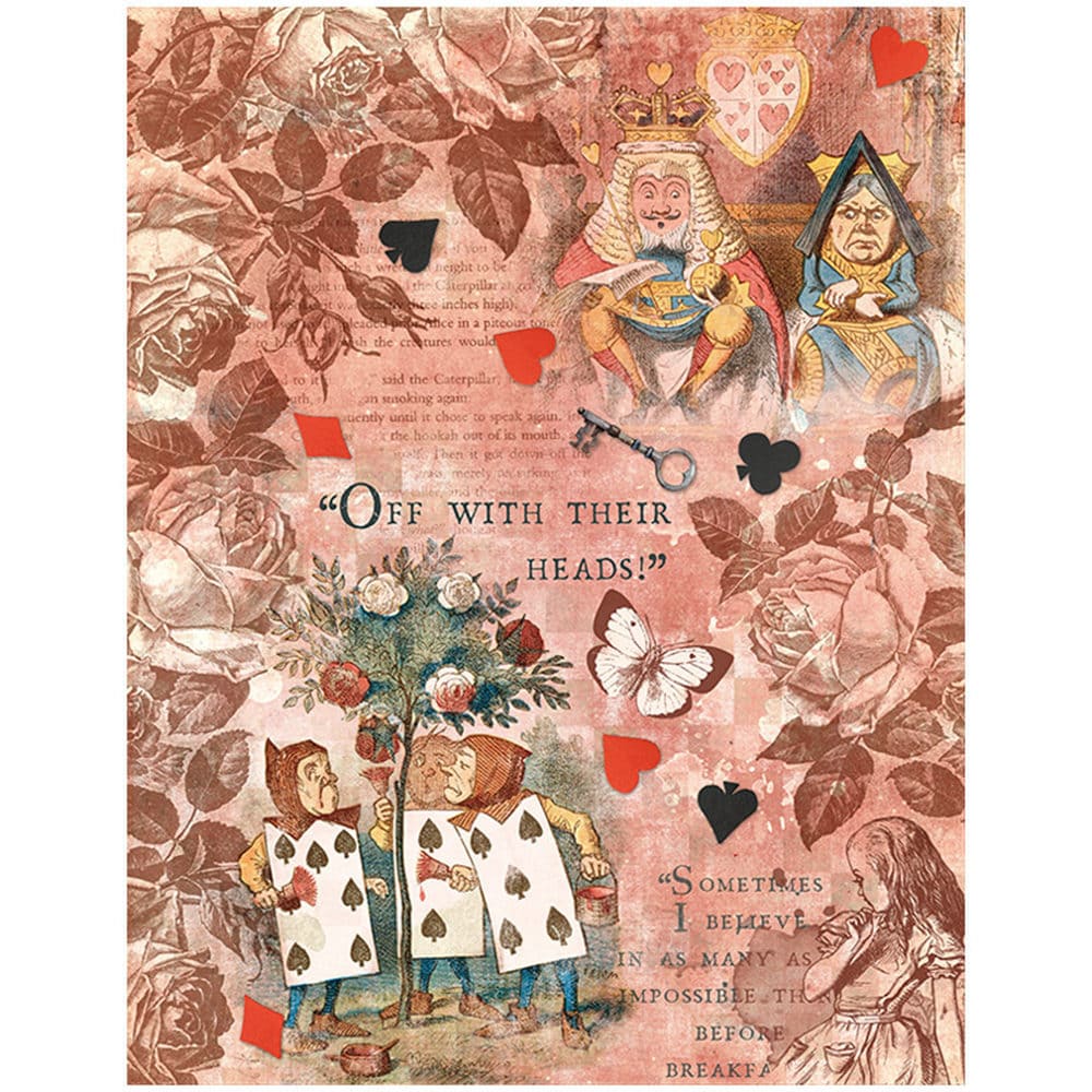 12PCS Alice's Gifts Scrapbook Paper