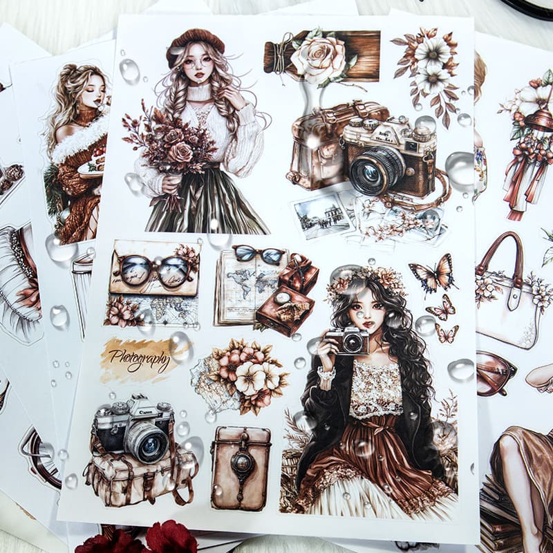 Brown Series Sticker Book