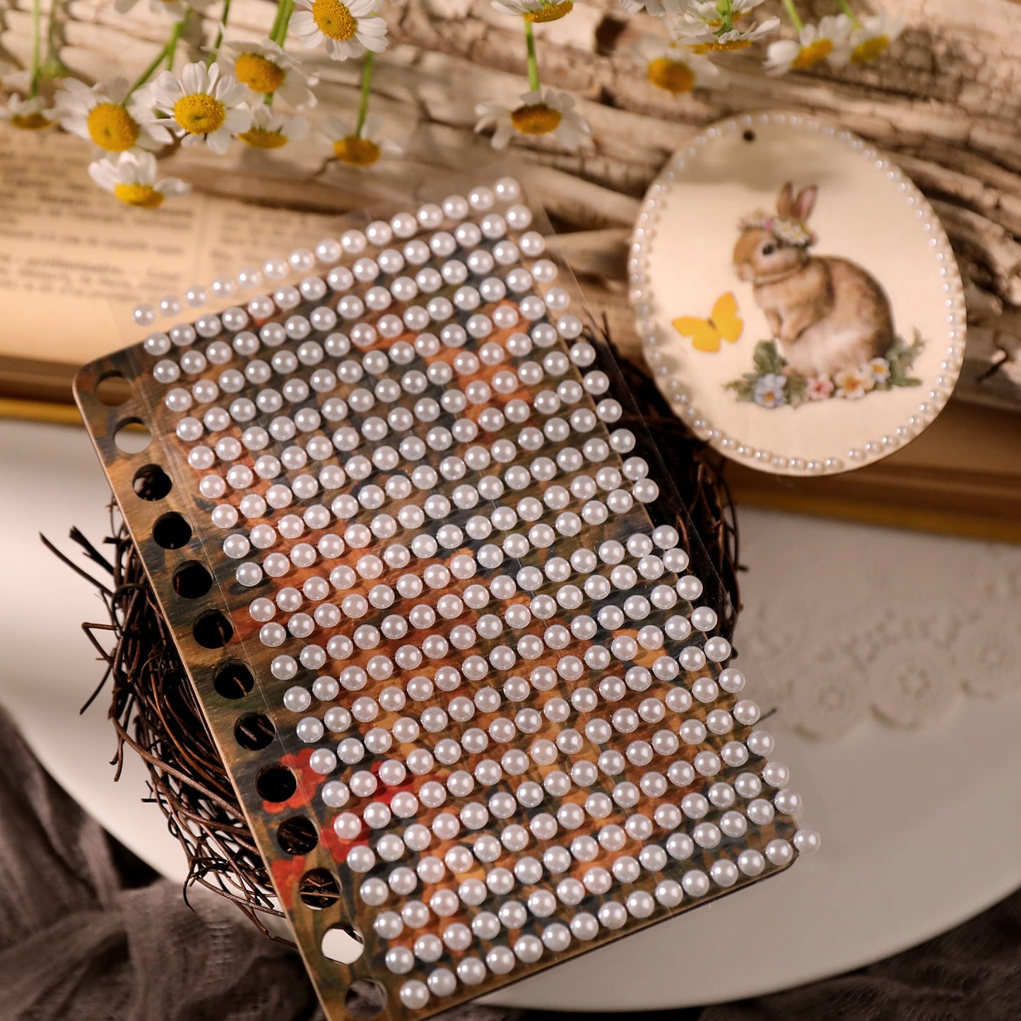 DIY Scrapbook Decorative Pearl Stickers