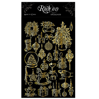 Christmas Themed  Foil Transfer Stickers