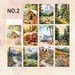 30PCS Nature Theme Scrapbook Paper