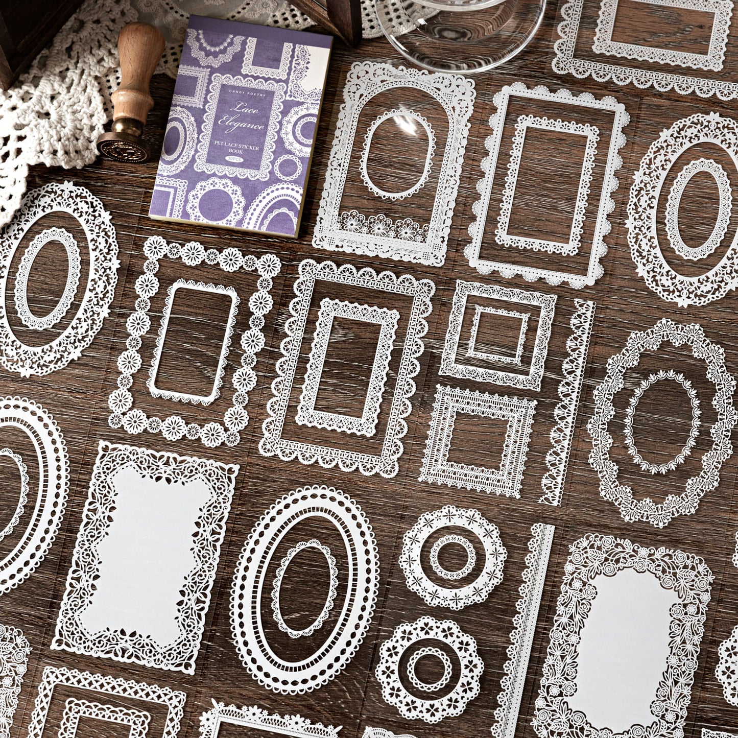 PET Lace Sticker Book