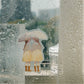 PET material umbrella stickers with transparent edge
