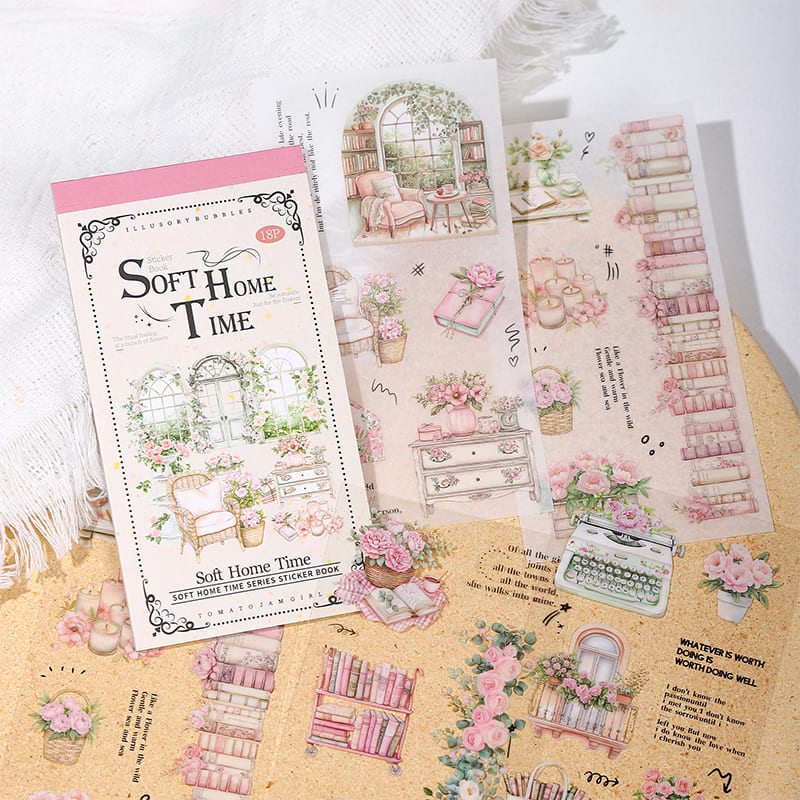 Staying Home Time Sticker Book