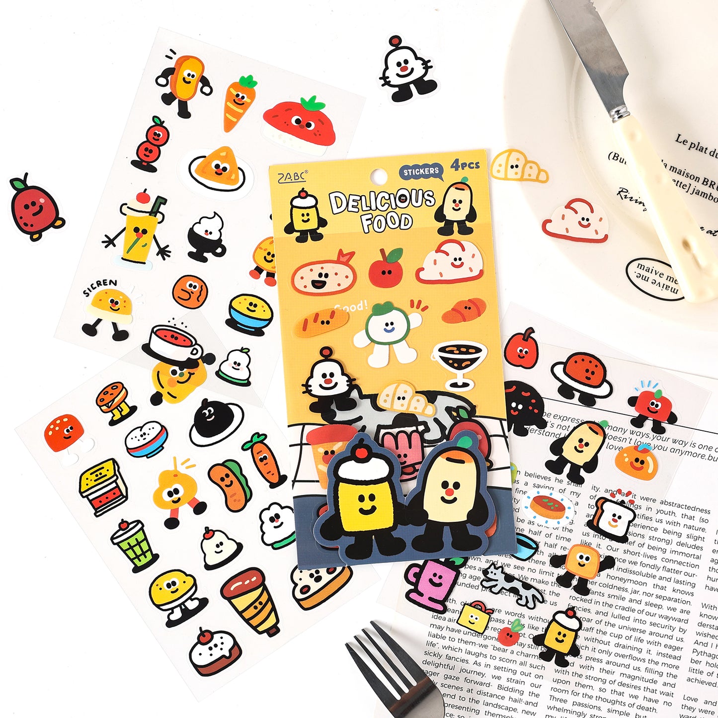 Whimsical Doodle Sticker Set