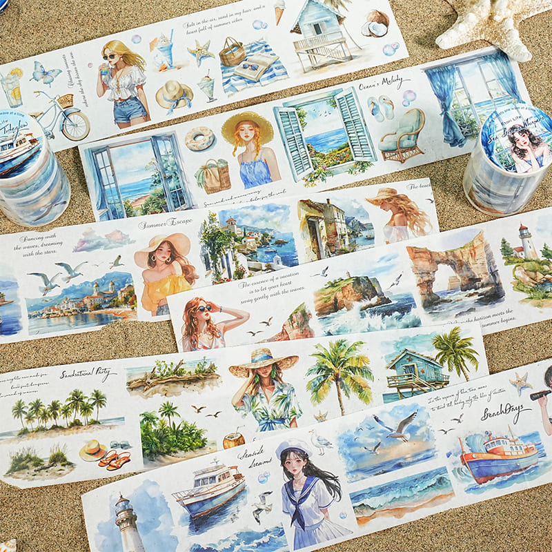 Beachside Theme PET Tape