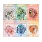 Elegant Gold Foil Floral Stickers
