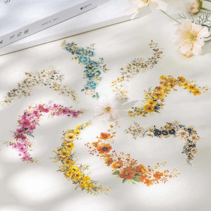 Watercolor Flower Stickers