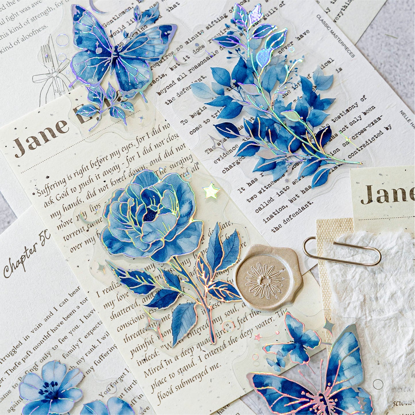 Blue Dreamy Themed Stickers Pack
