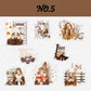 Autumn Winter Girl Character Stickers