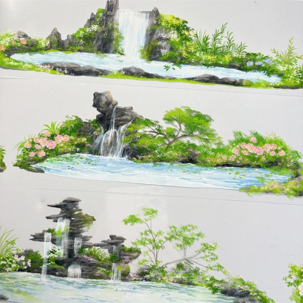 One Cycle Rocky Stream & Blossoms PET Tape