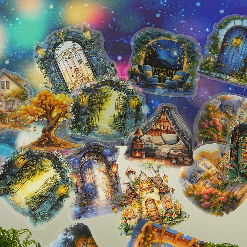 Glow-in-the-Dark & Light Theme Stickers