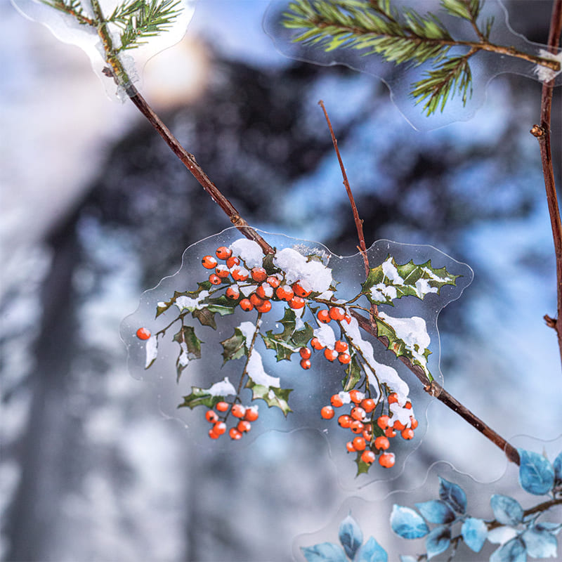 50PCS Seasonal Trees Sticker Pack
