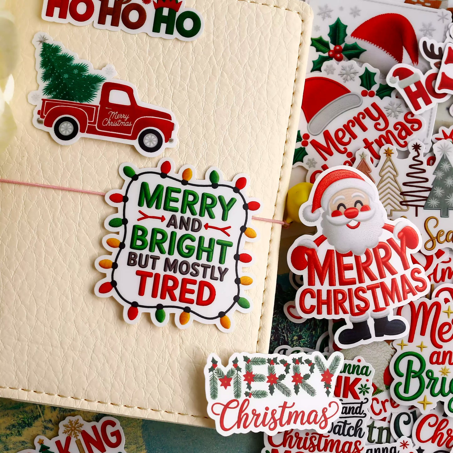 Christmas Phrase Stickers