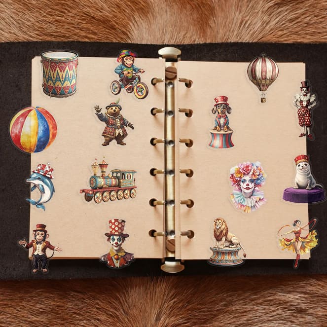 50PCS Circus Sticker Pack