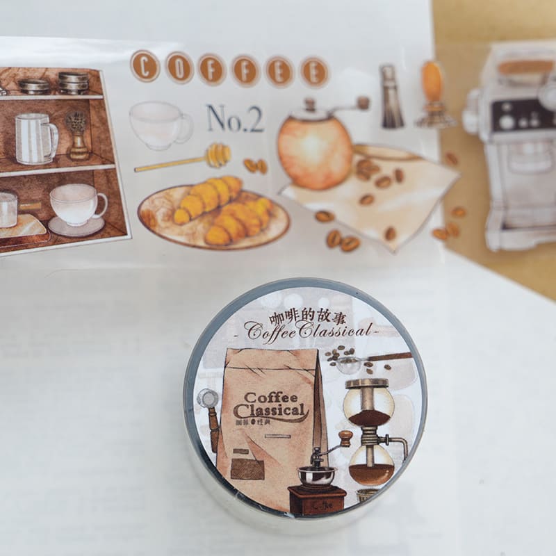 Coffee Theme PET Tape