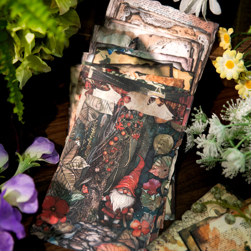 Vintage Flower Theme  Scrapbook Paper