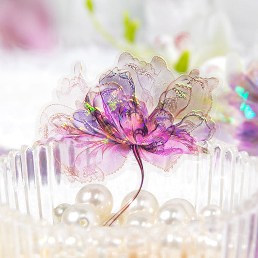 Gold Foil Floral PET Sticker Pack