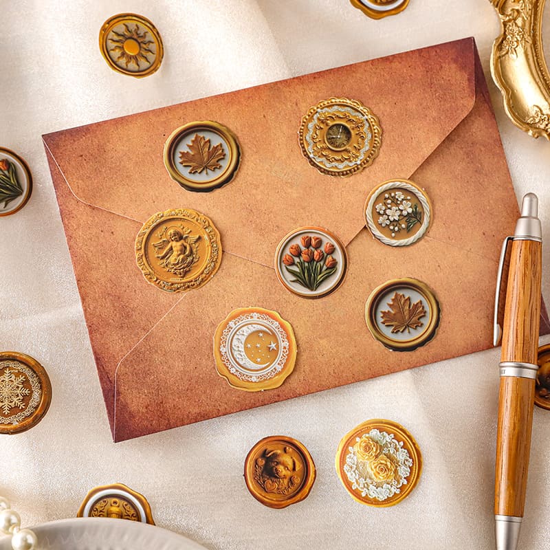 40PCS Wax Seal Series Stickers