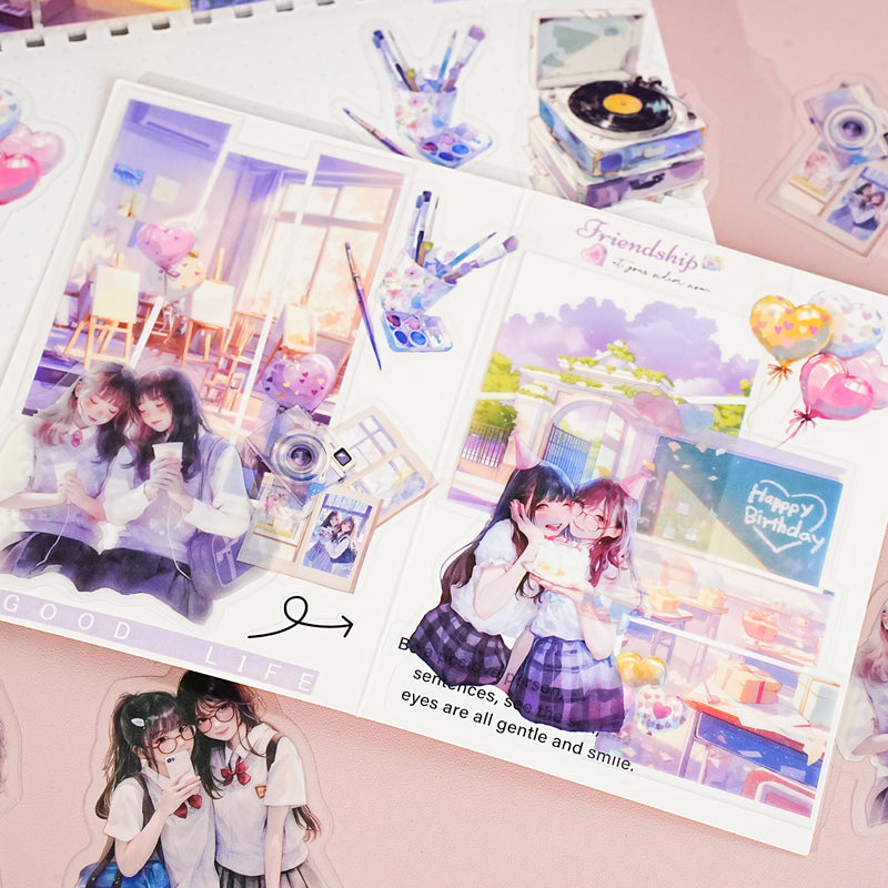 School Girl Theme Stickers