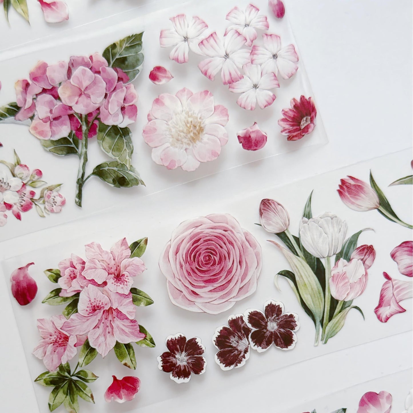 Pink Floral PET /Washi Tape