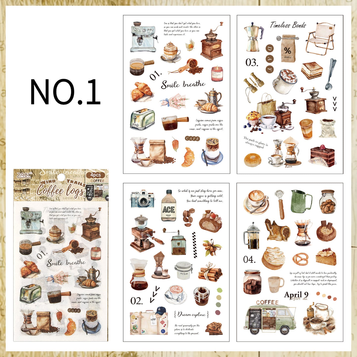 Camping Food Sticker Pack