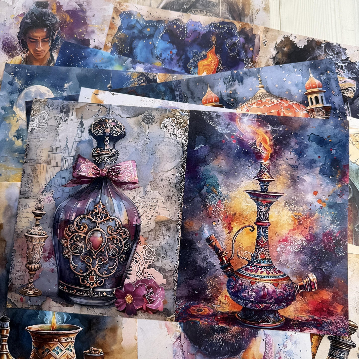 Arabian Nights Theme Scrapbook Paper