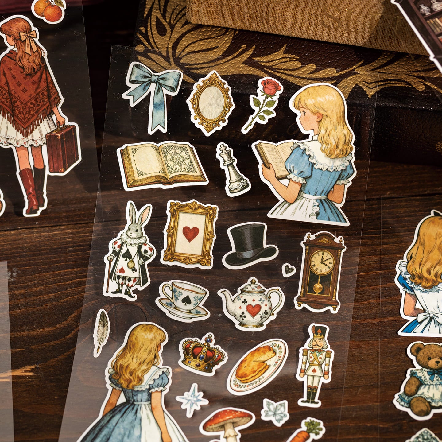 Vintage Figure PET Stickers