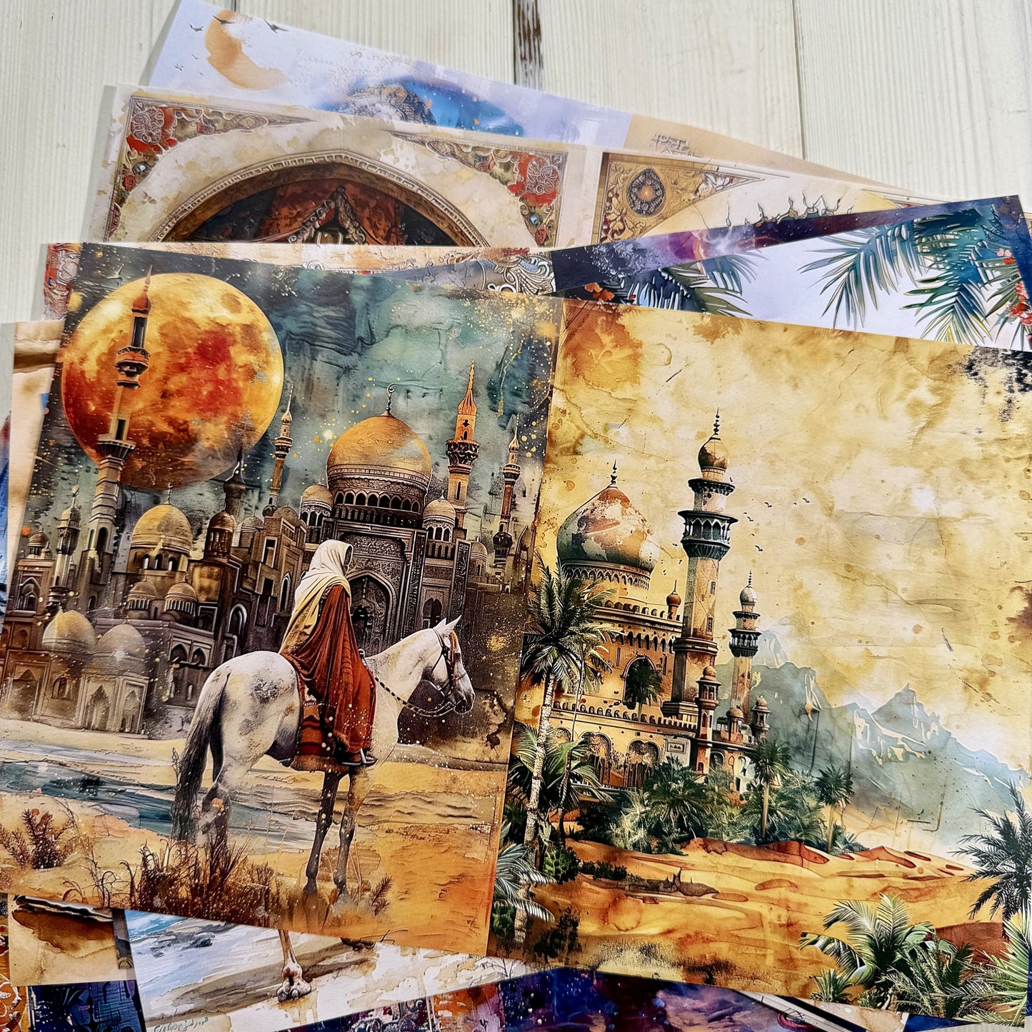 Arabian Nights Theme Scrapbook Paper