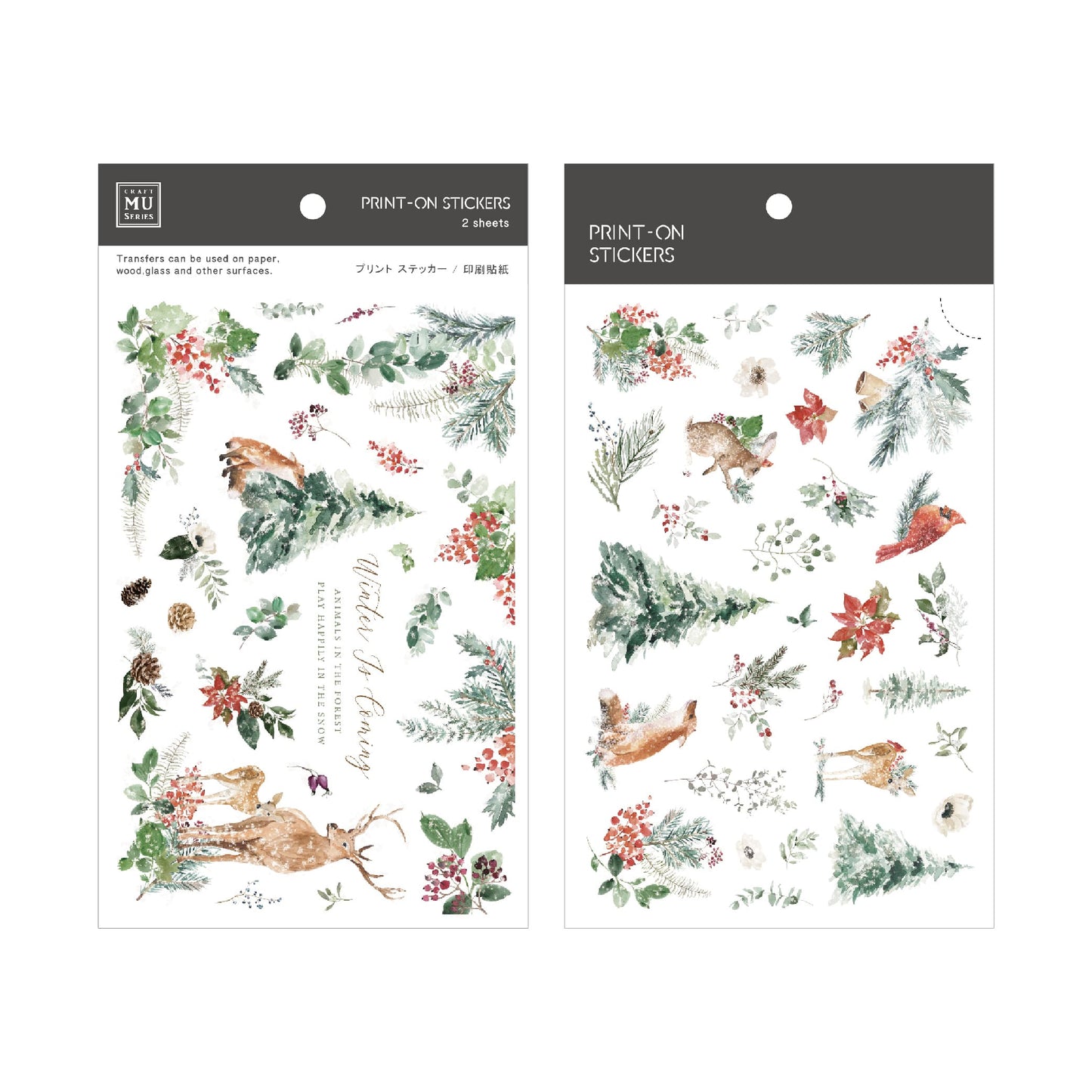 Christmas Series Transfer Stickers