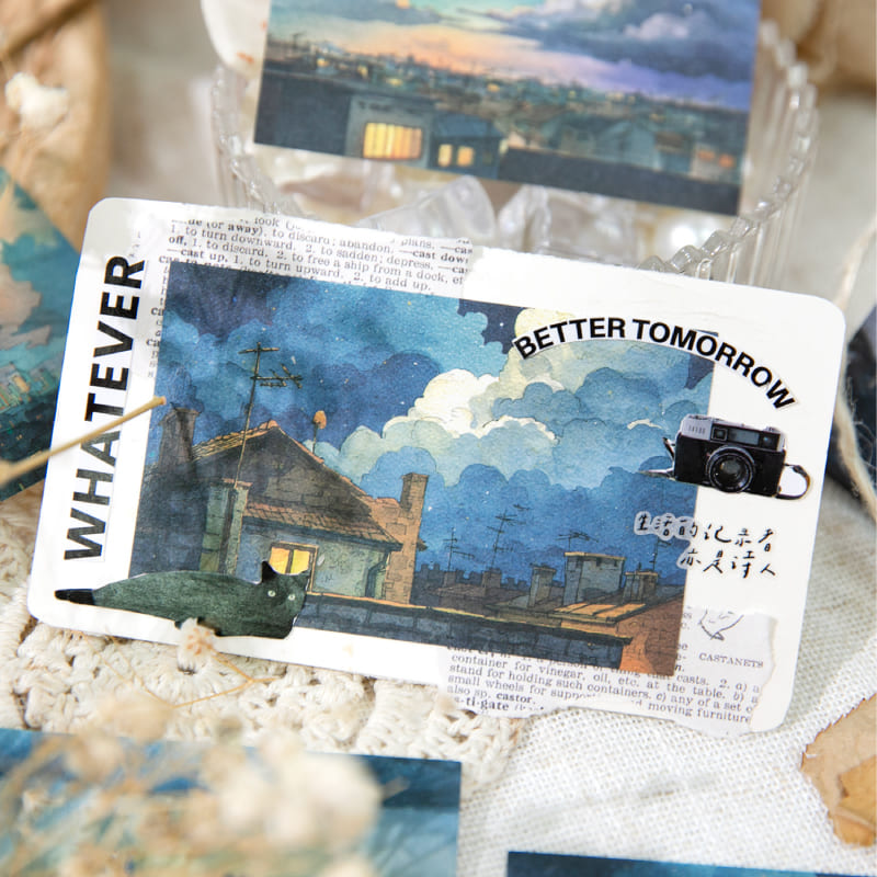 Urban Twilight Scenery Paper Pack