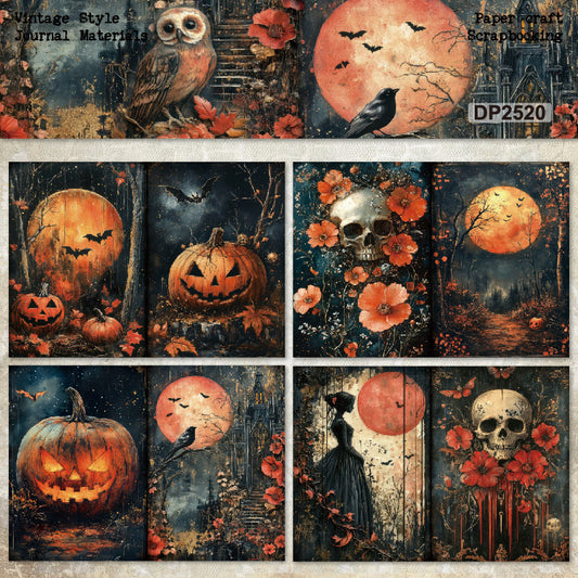 Halloween Theme Scrapbook Paper