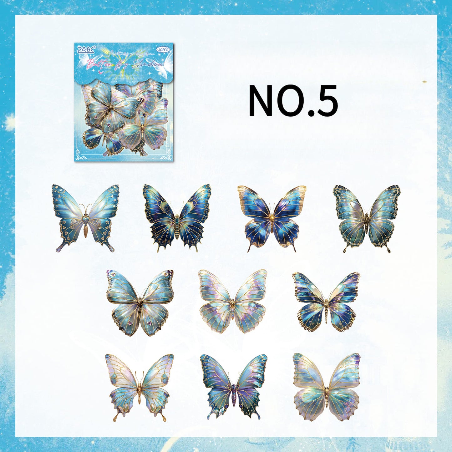 Butterfly PET Stickers