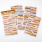 4PCS Retro Gold Foil Stickers