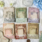 Flower Theme Relief  Scrapbook Paper