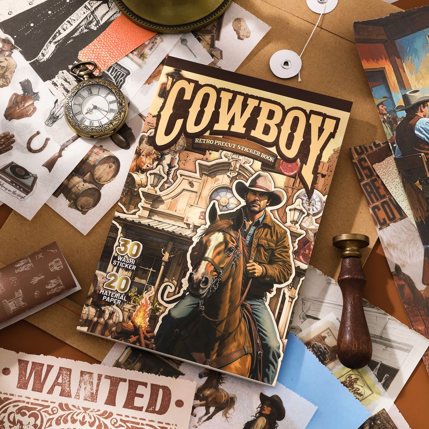 Western Cowboy Sticker Book