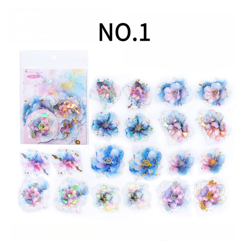 Watercolor Holographic Stickers