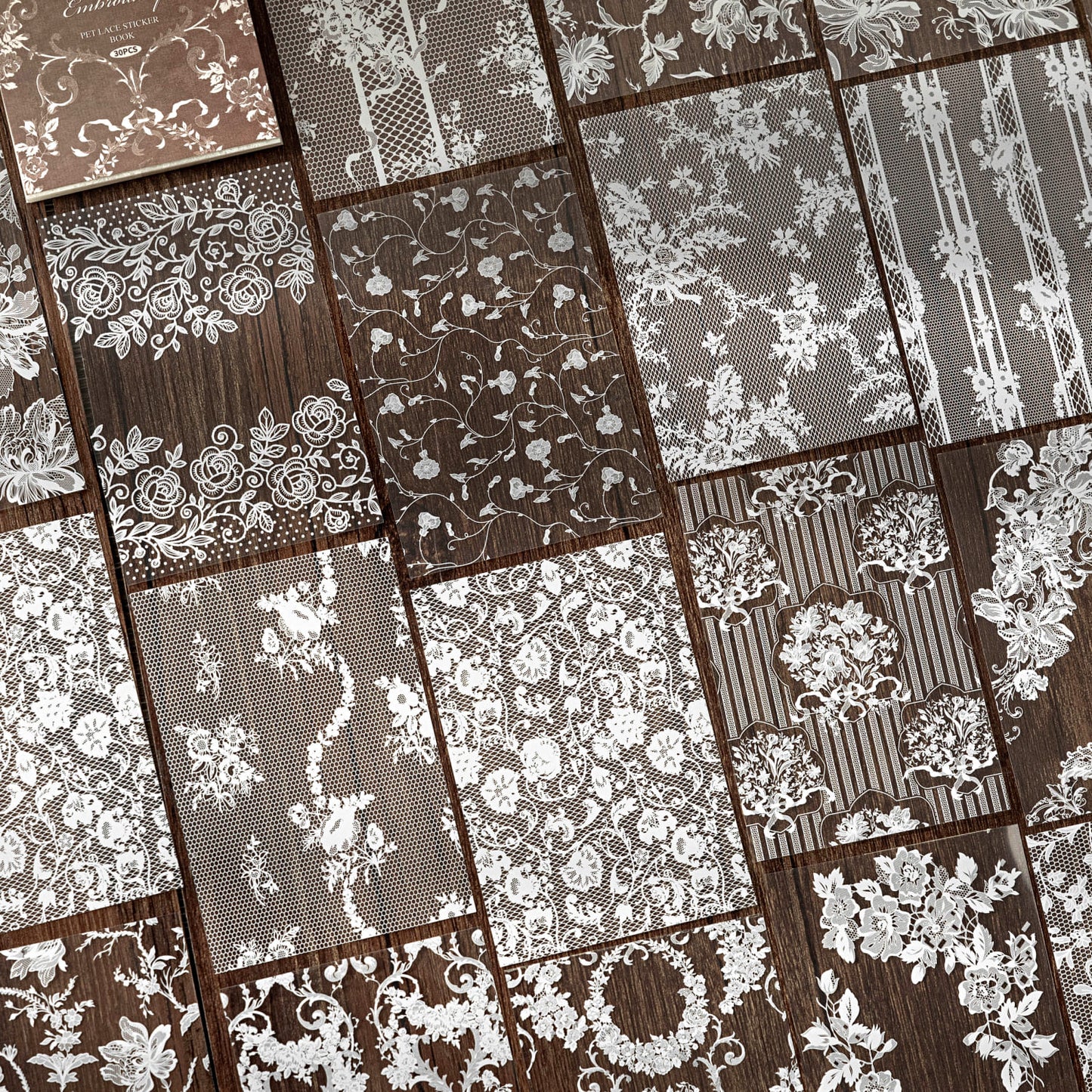 PET Lace Sticker Book