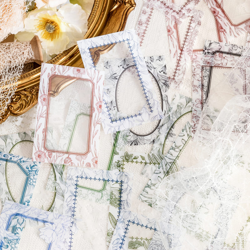 Vintage Botanical Collage Stickers