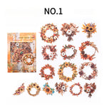 Wreath autumn hard card sticker