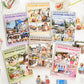 Leisure gathering PET sticker pack – 6 lifestyle themes for journaling and scrapbooking