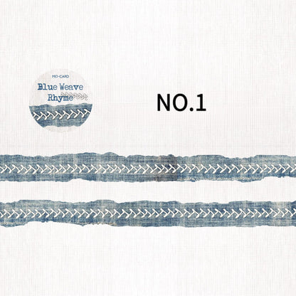 Washi tape roll – Blue Woven Texture