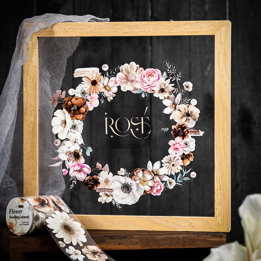 Flower Die-Cut Decorative PET Tape