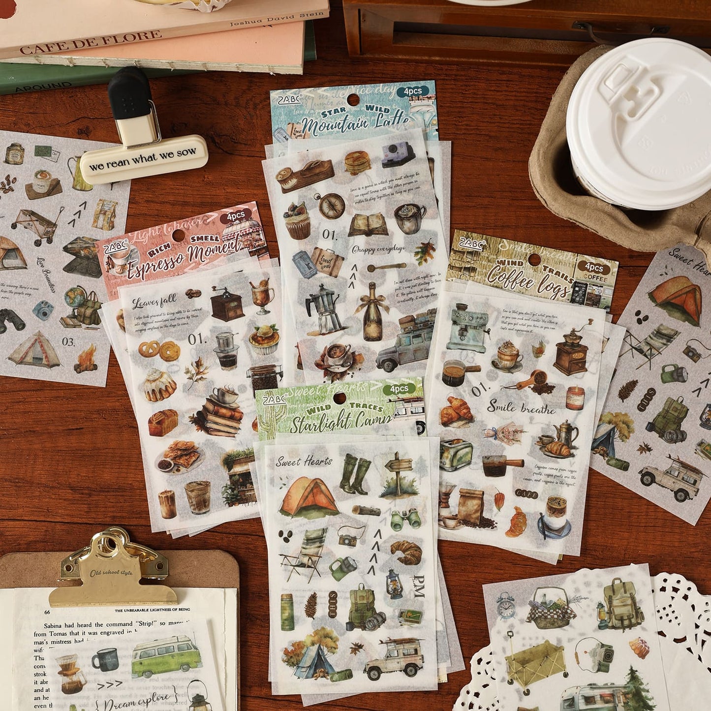 Camping Food Sticker Pack