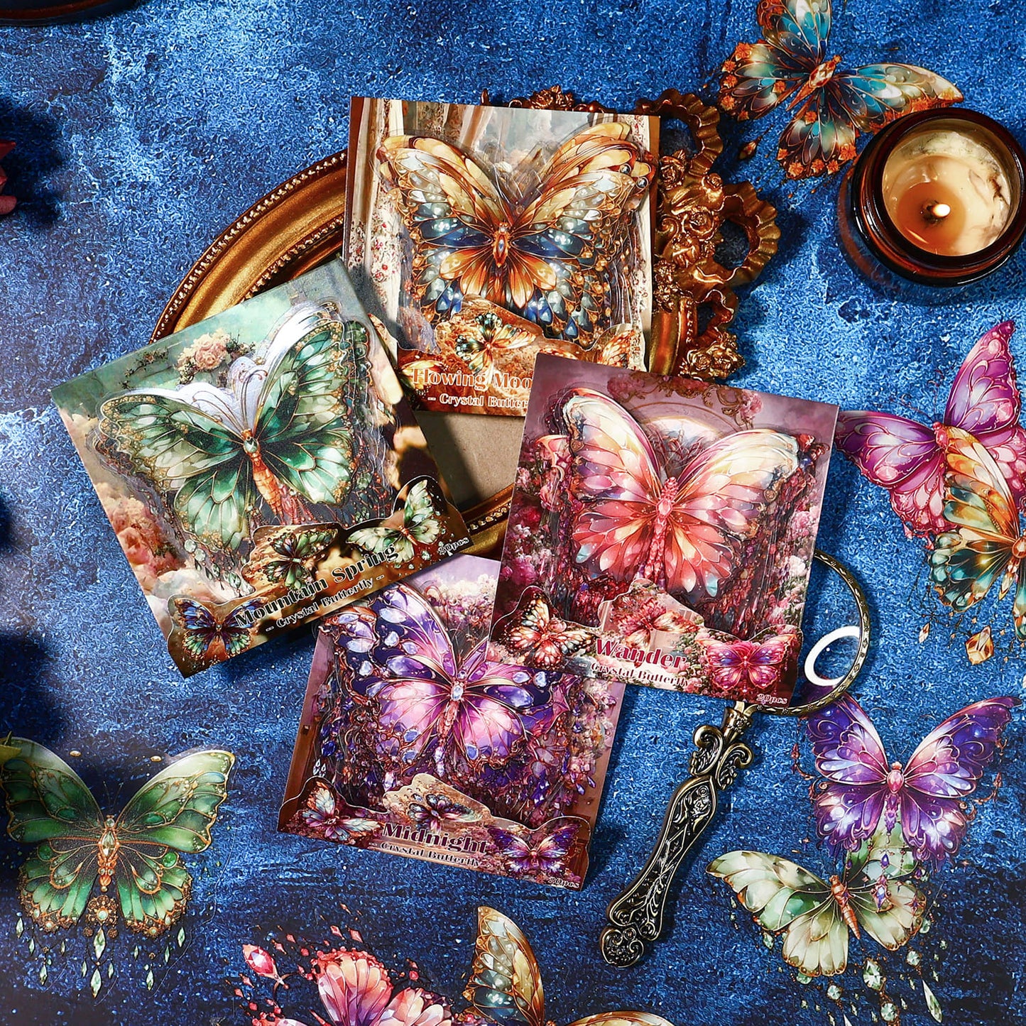 Crystal Butterfly Stickers
