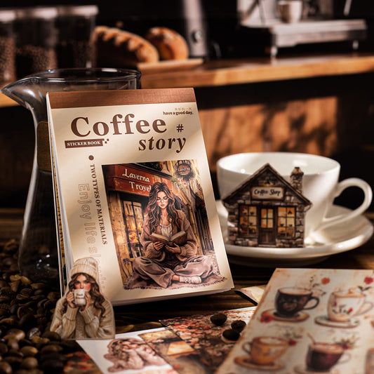 Coffee-Themed Sticker