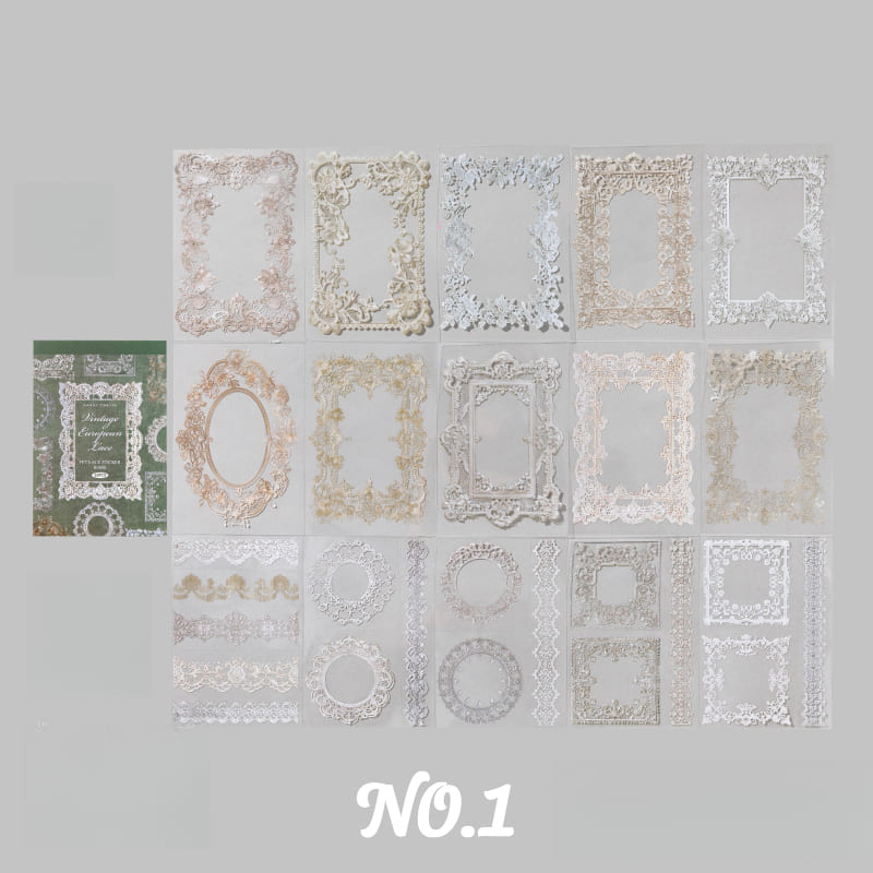 PET Lace Sticker Book