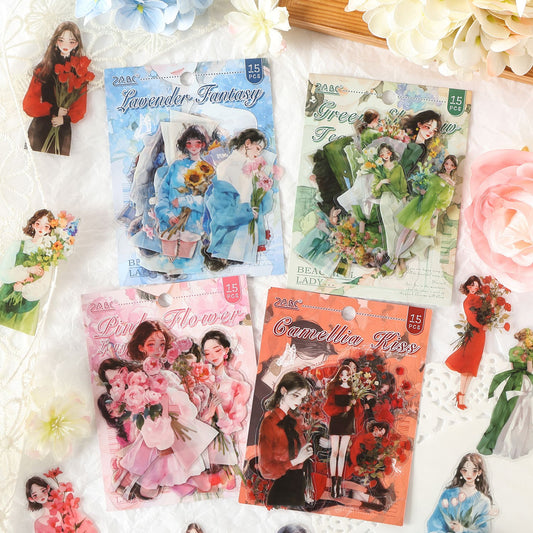 Elegant Ladies PET Stickers