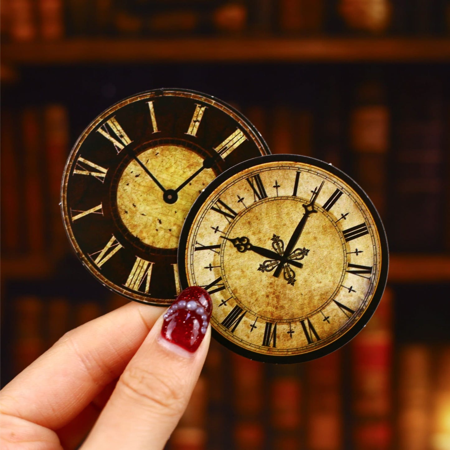 Vintage Clock Theme Stickers